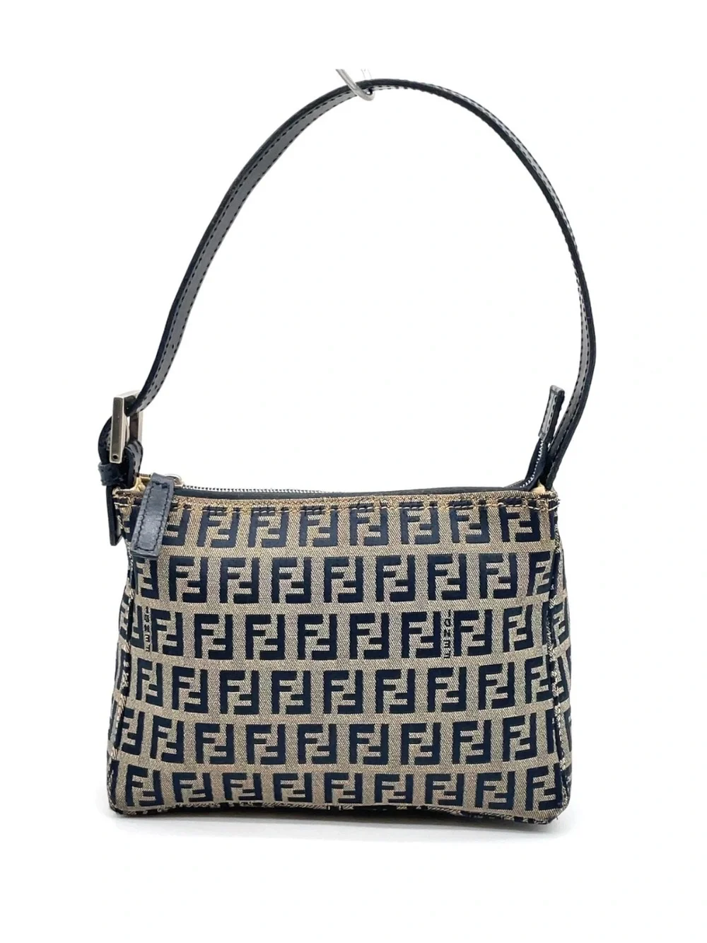 Fendi Black & Brown FF Canvas Shoulder Bag - Picture 2 of 4
